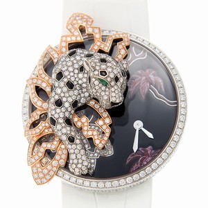Cartier PANTHeRE DE CARTIER HPI00911 Quartz 18kt White Gold & Diamond Black