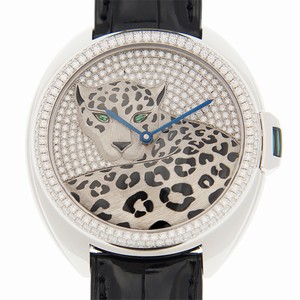 Cartier CLe DE CARTIER HPI01017 Automatic 18kt White Gold & Diamond Silver