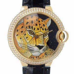 Cartier BALLON BLEU HPI01061 Automatic 18kt Gold & Diamond Orange 