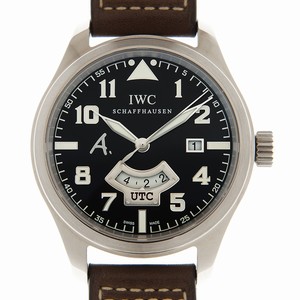IWC PILOTS IW326102 Automatic 18kt White Gold Brown 