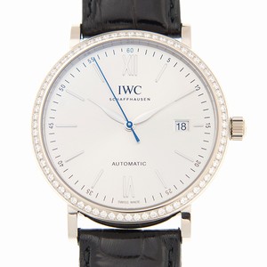 IWC PORTOFINO IW356514 Automatic 18kt White Gold & Diamond Silver