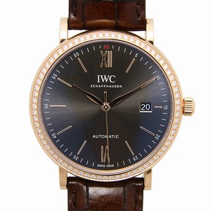 IWC PORTOFINO IW356516 Automatic 18kt Rose Gold Dark grey 