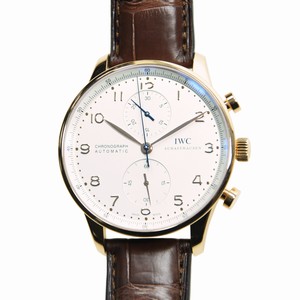 IWC PORTUGUESE IW371480 Automatic 18kt Rose Gold Silvery & White