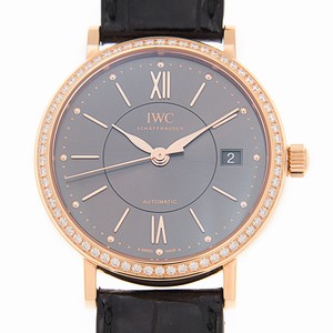 IWC PORTOFINO IW458108 Automatic 18kt Rose Gold Dark grey 