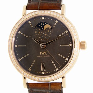 IWC PORTOFINO IW459003 Automatic 18kt Rose Gold & Diamonds Gray