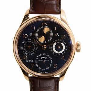 IWC PORTUGUESE IW503202 Automatic 18kt Rose Gold Black