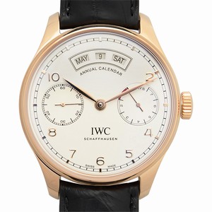 IWC PORTUGUESE IW503504 Automatic 18kt Rose Gold Silvery & White
