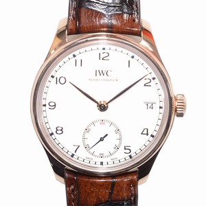 IWC PORTUGUESE IW510204 Automatic 18kt Rose Gold Silver
