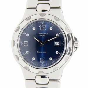 Longines CONQUEST L1.505.4.96.6 Quartz Stainless Steel Blue 