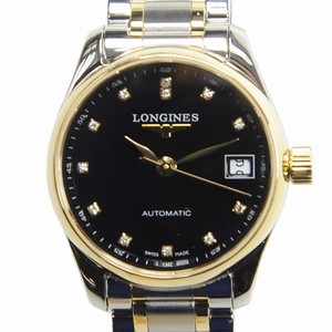 Longines MASTER L2.128.5.57.7 Automatic 18kt Gold & Steel Black