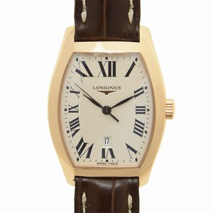 Longines EVIDENZA L2.155.8.71.2 Quartz 18kt Rose Gold Beige