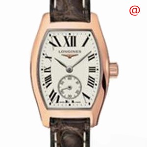 Longines EVIDENZA L2.175.8.71.5 Automatic 18kt Rose Gold Silvery & White