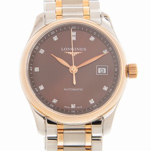 Longines MASTER L2.257.5.67.7 Automatic 18kt Rose Gold & Steel Brown 