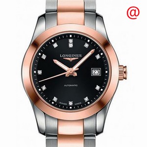 Longines CONQUEST CLASSIC L2.285.5.58.7 Automatic 18kt Rose Gold & Steel Black