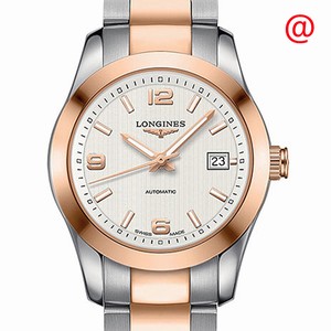 Longines CONQUEST CLASSIC L2.285.5.76.7 Automatic 18kt Rose Gold & Steel Silver