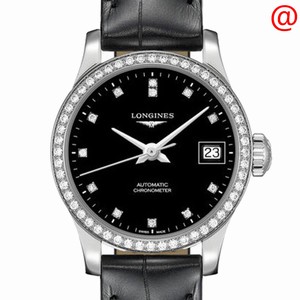 Longines RECORD L2.320.4.57.2 Automatic Stainless Steel Black
