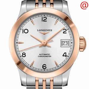 Longines RECORD L2.320.5.76.7 Automatic 18kt Rose Gold Silver
