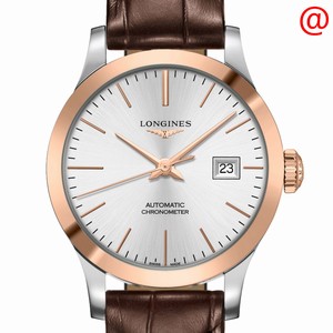 Longines RECORD L2.321.5.72.2 Automatic 18kt Rose Gold & Steel Silver