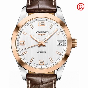 Longines CONQUEST CLASSIC L2.385.5.76.3 Automatic 18kt Rose Gold & Steel White