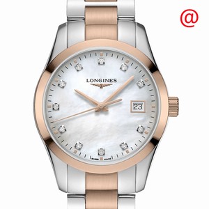 Longines CONQUEST CLASSIC L2.386.3.87.7 Quartz 18kt Rose Gold & Steel Silver