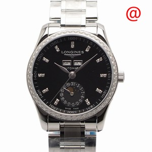 Longines MASTER L2.503.0.57.6 Automatic Stainless Steel & Diamonds Black