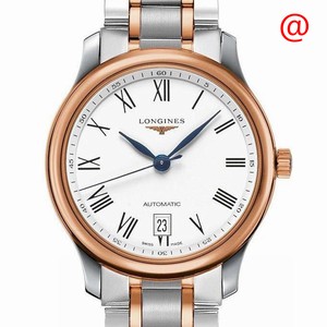 Longines MASTER L2.628.5.19.7 Automatic 18kt Rose Gold & Steel White