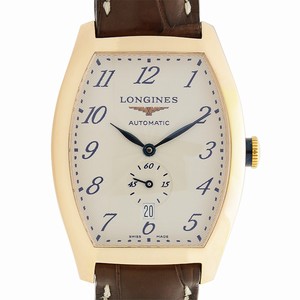 Longines EVIDENZA L2.642.8.73.2 Automatic 18kt Rose Gold Silvery & White