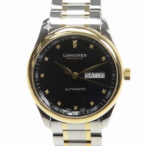 Longines MASTER L2.755.5.57.7 Automatic 18kt Gold & Steel Black