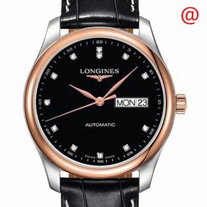 Longines MASTER L2.755.5.59.2 Automatic 18kt Rose Gold & Steel Black