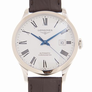 Longines RECORD L2.821.4.11.2 Automatic Stainless Steel White