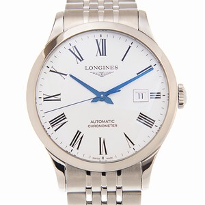 Longines RECORD L2.821.4.11.6 Automatic Stainless Steel White