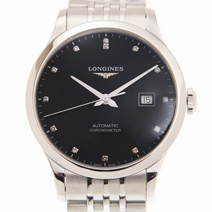 Longines RECORD L2.821.4.57.6 Automatic Stainless Steel Black