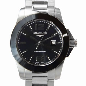 Longines CONQUEST L3.257.4.56.6 Quartz Stainless Steel Black