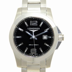 Longines CONQUEST L3.277.4.56.6 Quartz Stainless Steel Black