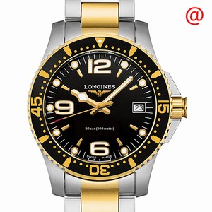 Longines CONQUEST L3.340.3.56.7 Quartz 18kt Gold & Steel Black