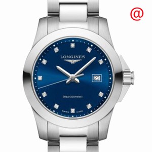 Longines CONQUEST L3.376.4.97.6 Quartz Stainless Steel Blue 