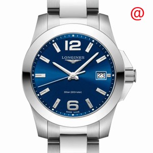 Longines CONQUEST L3.377.4.96.6 Quartz Stainless Steel Blue 