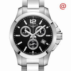Longines CONQUEST L3.379.4.56.6 Automatic Stainless Steel Black