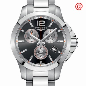 Longines CONQUEST L3.379.4.79.6 Quartz Stainless Steel Black & White
