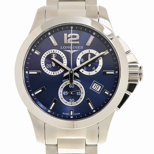 Longines CONQUEST L3.379.4.96.6 Quartz Stainless Steel Blue 