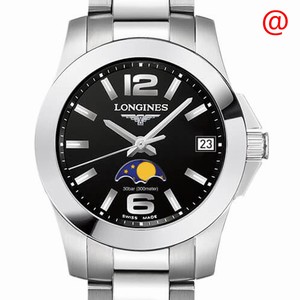 Longines CONQUEST L3.380.4.58.6 Quartz Stainless Steel Black