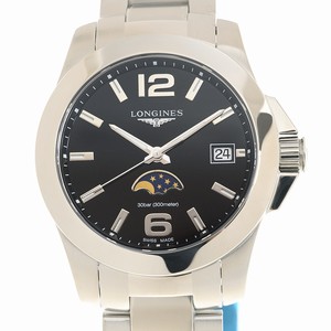 Longines CONQUEST L3.381.4.58.6 Quartz Stainless Steel Black