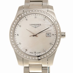 Longines CONQUEST L3.401.0.87.6 Quartz Stainless Steel & Diamonds White