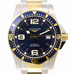 Longines CONQUEST L3.642.3.96.7 Automatic Gold-Plated & Stainless Steel Black