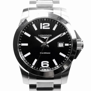 Longines CONQUEST L3.659.4.58.6 Quartz Stainless Steel Black