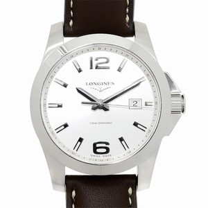Longines CONQUEST L3.659.4.76.5 Quartz Stainless Steel Silver & White