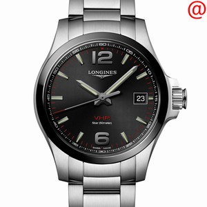 Longines CONQUEST L3.719.4.56.6 Quartz Ceramic & Steel Black