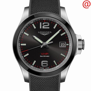 Longines CONQUEST L3.719.4.56.9 Quartz Ceramic & Steel Black