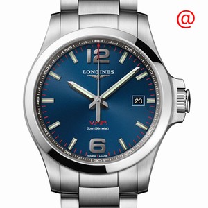 Longines CONQUEST L3.726.4.96.6 Quartz Stainless Steel Blue 