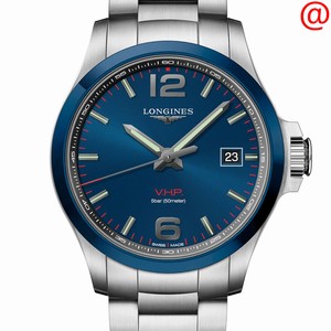 Longines CONQUEST L3.729.4.96.6 Quartz Ceramic & Steel Blue 